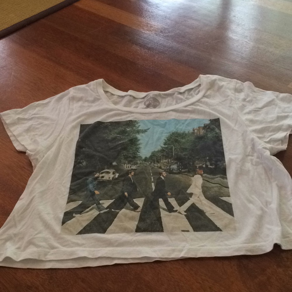 The Beatles crop t shirt